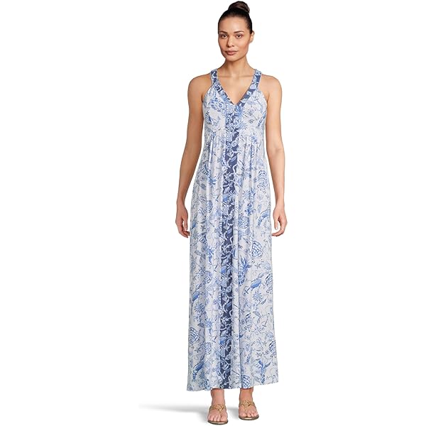 Lilly Pulitzer Womens Kyleigh Maxi Dress Fresh Water Blue